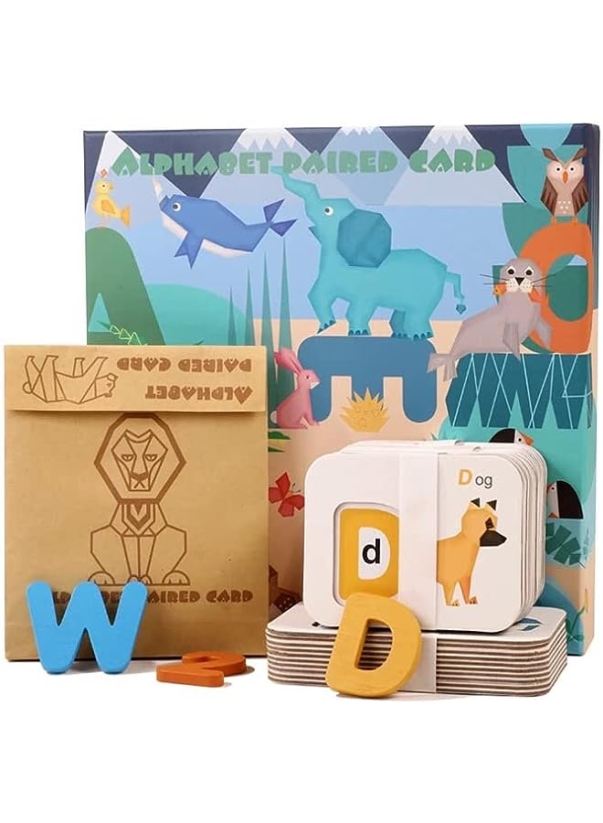 vesus Early Learning - Jigsaw Letter Alphabet & Numbers Puzzle - Preschool Educational Toys for Children Montessori Spell Word Game Wooden - Image 1