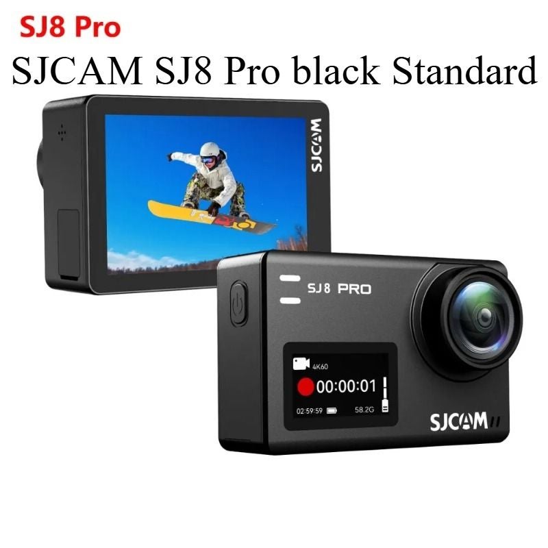 أس جي كام ملحقات كاميرا Sjcam SJ8 Pro Action Camera 4K Waterproof Multifunctional Outdoor Sports Camera Black - Image 1