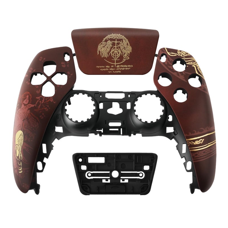 Coolerage Front Shell with Touchpad for PS5 Controller Custom EldenRInspired Faceplate Accessories Kit Compatible with BDM010020 030040 050 - Image 2