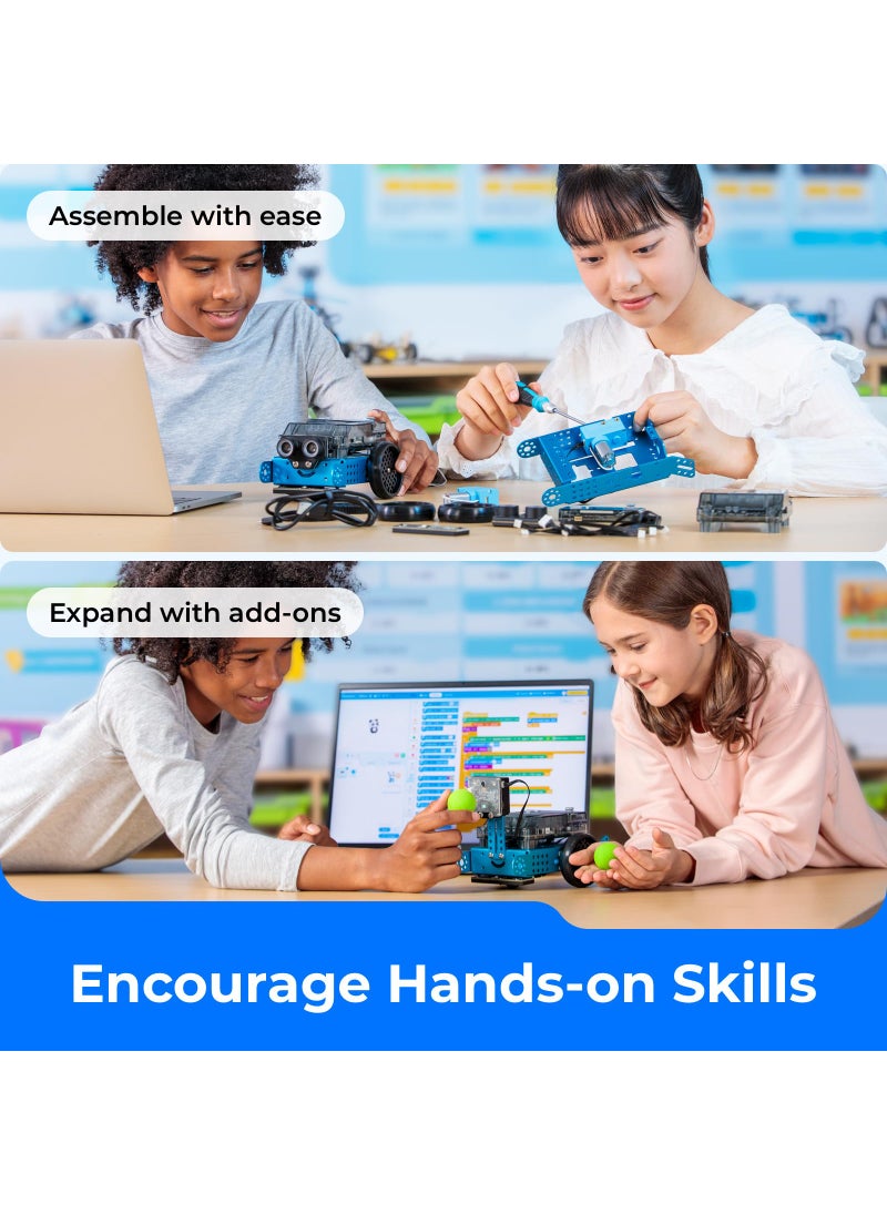 Makeblock mBot2 Coding Robot for Kids, AI Learning Robot Support Scratch & Python Programming, Robotics Kit for Kids Ages 8-12 and up, Building STEM Robot Toys Gifts for Boys Girls