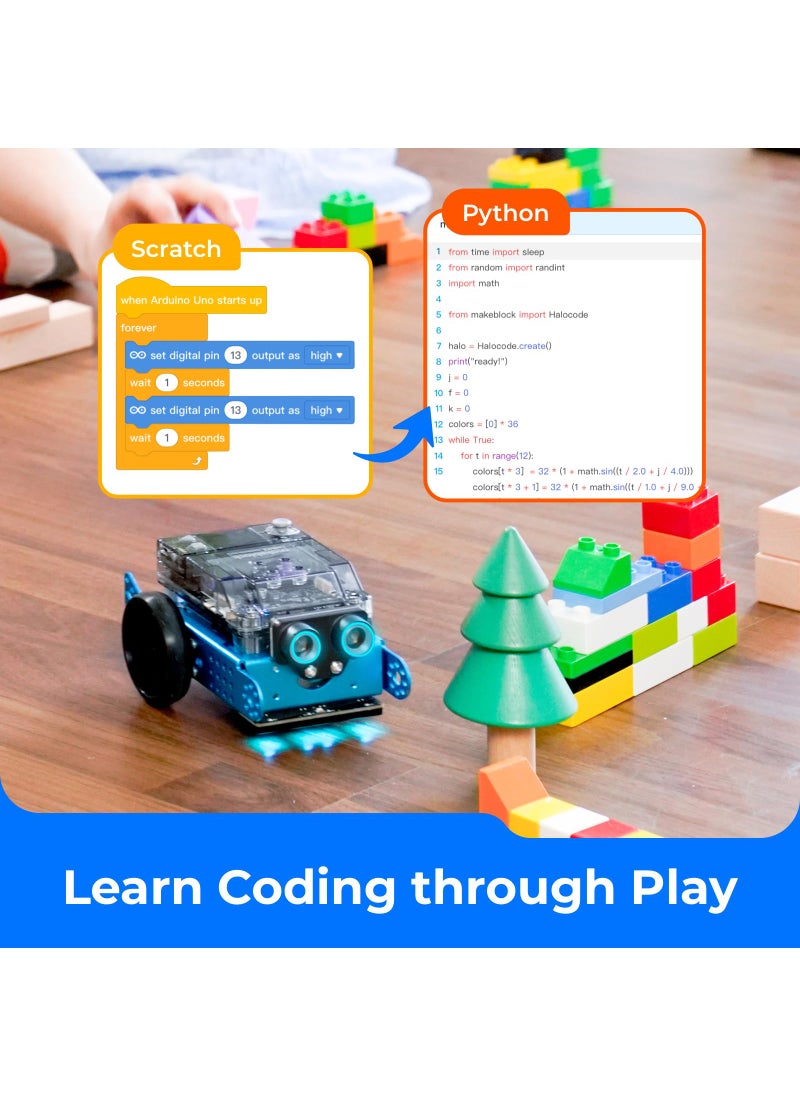 Makeblock Makeblock mBot2 Coding Robot for Kids, AI Learning Robot Support Scratch & Python Programming, Robotics Kit for Kids Ages 8-12 and up, Building STEM Robot Toys Gifts for Boys Girls  - Image 5