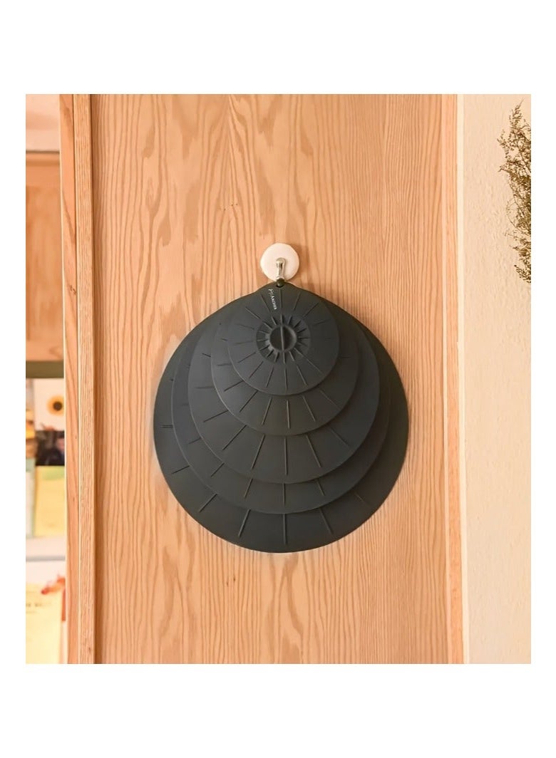 SHAOZHEN 5pcs Heat Resistant Microwave Covers - Reusable Suction Lids, 5 Sizes for Bowls, Pots, Pans, Cups - Microwave, Stovetop, Oven, Fridge & Freezer Safe, Dishwasher Safe, Splatter Prevention, Great Holiday Gift, Kitchen Safety Covers, Multisize Pack, Food Storage, Practical Kitchenware, Durable Material, Ovensafe Covers, Meal Preppers - Image 5