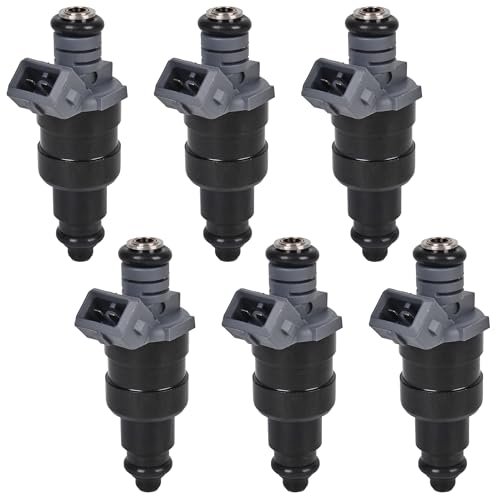 E-Shin Fuel Injectors Compatible with 1996-1998 Jeep Cherokee1997-1998 Grand Cherokee 1997-1998 Wrangler TJ 4.0L L6 Set of 6 Replace# RL030778AB - Image 1
