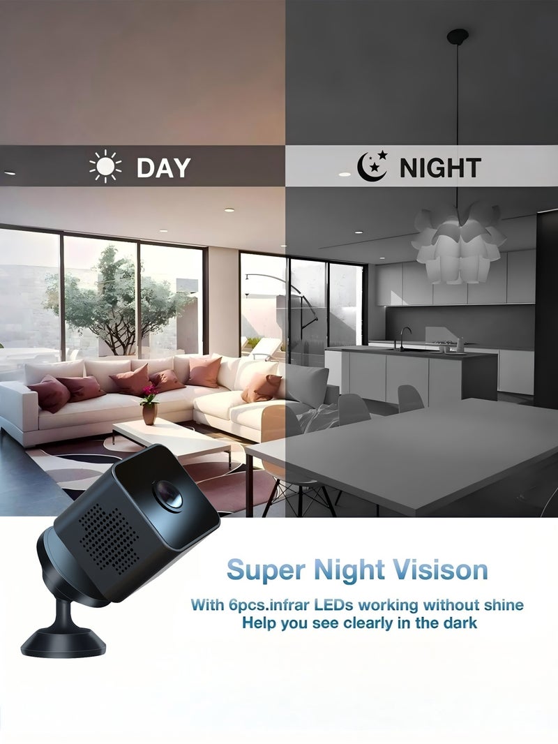 1080p HD Network Surveillance Camera with Infrared Night Vision, Indoor and Outdoor Wireless WiFi Security Camera, Universal Camcorder - Image 4