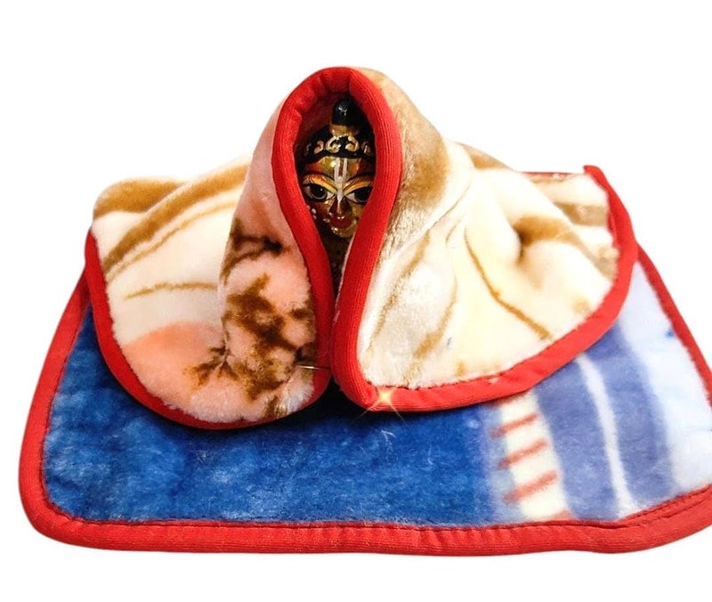 PARTISH Big Size Laddu Gopal Blanket for Winters | Super Soft Rajai/Kambal for Kanha Ji | Thakur Ji | Ladoo Gopal (Random Colors) (12 X 15 Inches, Pack of 4) - Image 2