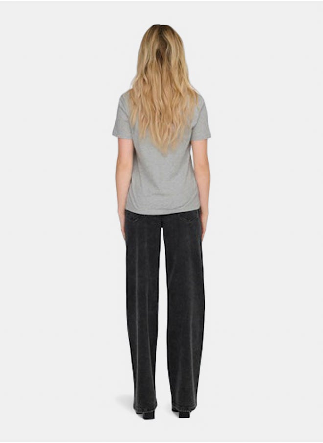 ONLY Onlkita Life Reg S/S Heel Top Box Jrs  - Image 4