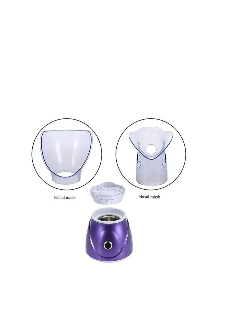 Macon Professional Face Steamer with Facial Mist and Sauna Inhaler for Skin Care, Deep Cleansing, Hydration & Spa Treatment at Home – Portable Facial Steaming Device – Purple - Image 4