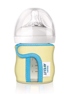 آفينت جراب زجاجة الرضاعة الزجاجية Philips AVENT لزجاجة 4 أونصة، عبوة من قطعة واحدة، SCF675/01، (قد تختلف الألوان)  - Image 1