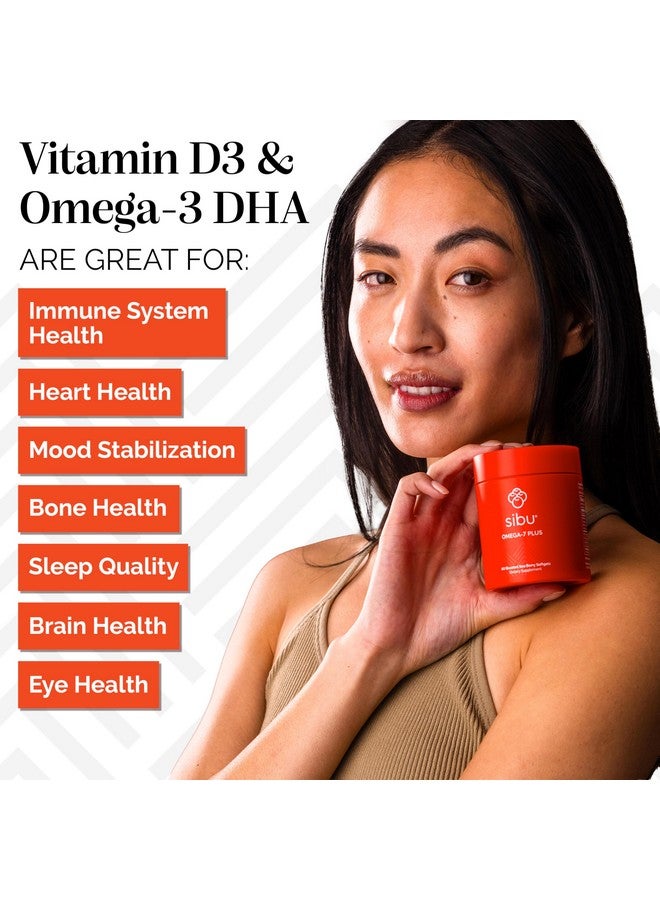 sibu Omega-7 Plus Softgels (30 Day Refill Sachet) - Blend of Sea Buckthorn Oil and Plant-Based Vitamin D3 & Omega-3 DHA - Image 4