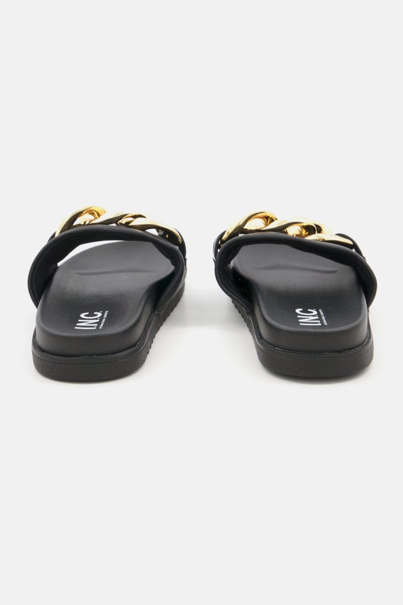 INC Kids Girl Slide Sandals, Black - Image 2