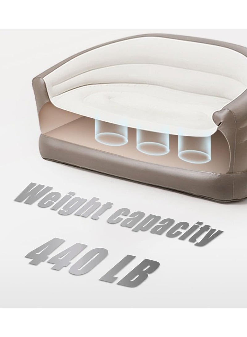 فول جوي كرسي استرخاء قابل للنفخ بحجم مزدوج  قابلة للطي للاستخدام  الداخلي والأنشطة الخارجية والتخييم والسفر - Image 3