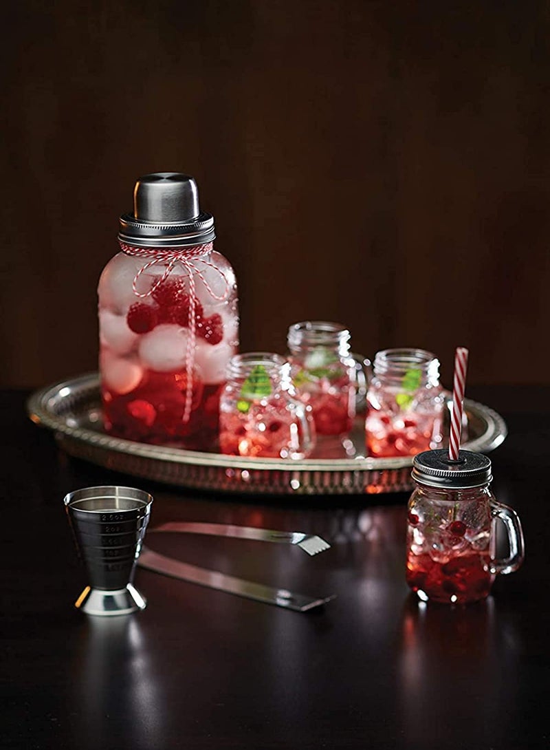 KASTWAVE All-in-1 Cocktail Jigger with 6 Spirit Measure Markings, Stainless Steel, Stainless Steel Bar Measuring Jigger with 6 Etching Measurements(OZML) Party Tool Shot Jigger - Image 2