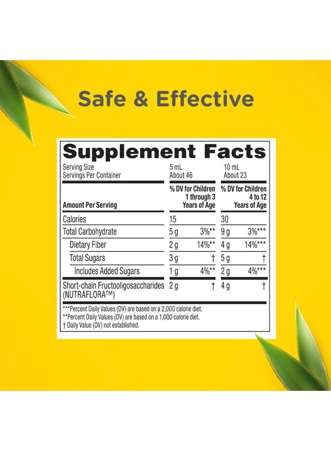 Zarbee's Children's Digestive Care Support* Prebiotic Fiber Syrup, Grape Flavor with Other Natural Flavors, Liquid Fiber for Kids, Daily Digestive Support, Gluten Free, Agave, 8 fl oz - Image 5