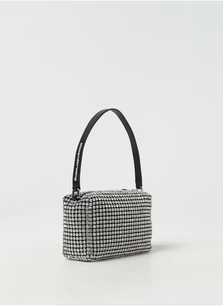 Alexander - ALEXANDER WANG Borsa Heiress  Wang in tessuto con strass - Image 1