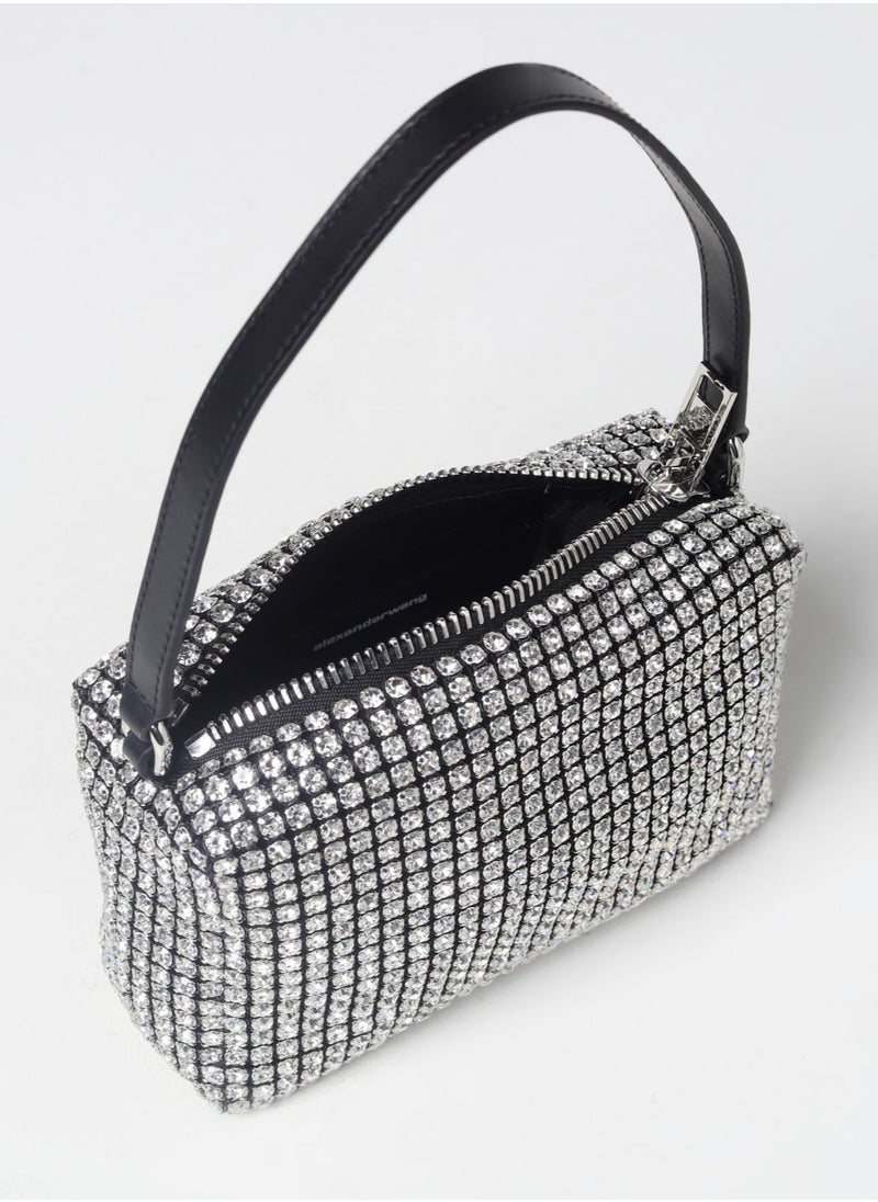 Alexander - ALEXANDER WANG Borsa Heiress  Wang in tessuto con strass - Image 1