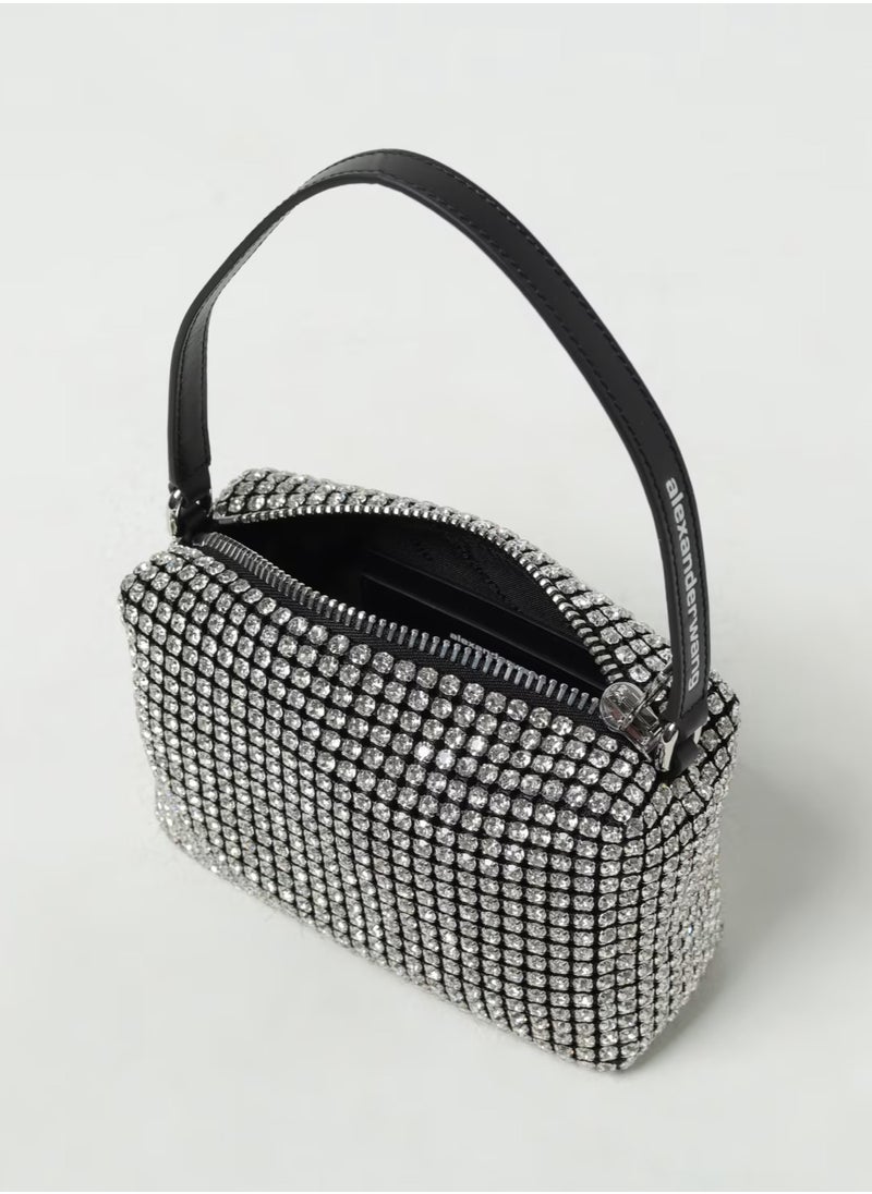 Alexander - ALEXANDER WANG Borsa Heiress  Wang in tessuto con strass - Image 1