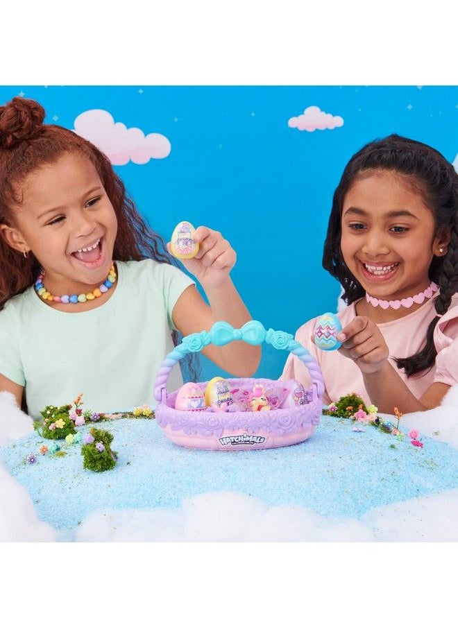 HATCHIMALS - Colleggtibles Family Spring Toy Basket With 6 Bunny Characters Kids Toys For Girls Ages 5 And Up - Image 1