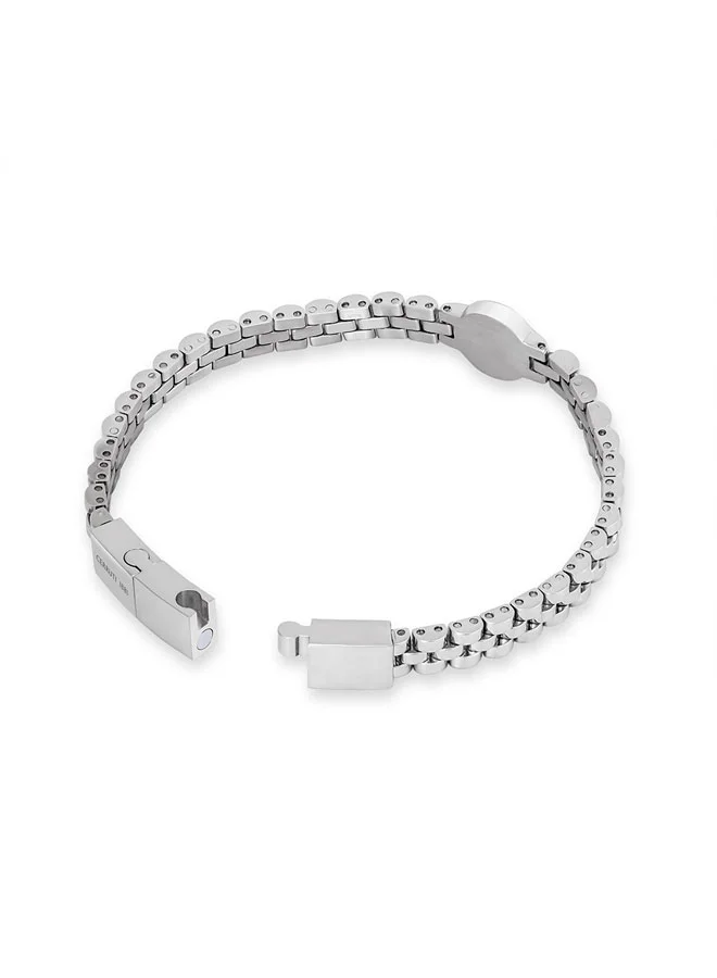 CERRUTI 1881 Nello Round Chain Bracelet with Cutout C Logo Design