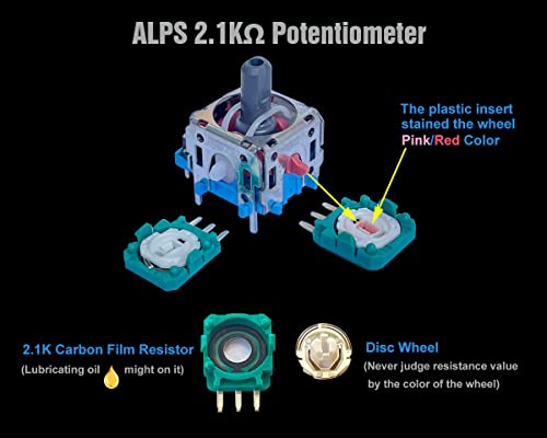 ElecGear 8X ALPS 2.1K Replacement Potentiometer + Drift Fix PCB for PS5 DualSense, PS4 DualShock 4 Wireless Controller, Trim Pot Resistor Thumbstick Module Sensor for ALPS Analog Joystick - Image 2