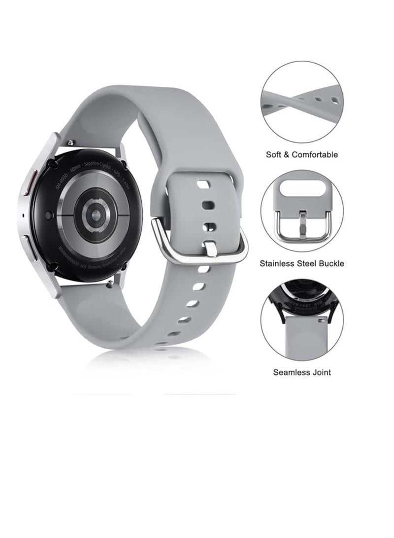 Silicone Buckle Bands 20MM Strap For Samsung Gear Sport/Watch 4/Watch 5/Watch 5 Pro/S2 classic/active 2 40mm 44mm/Amazfit GTS 3/4/4 Mini/Bip 3/Pro/GTS 2 mini/GTS 2e/Bip U - Image 3