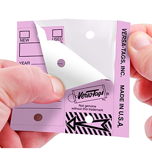 Versa-Tags 250 Per Box, Self-Protecting Paper Key Tags with Chrome-Plated Split Rings Perfect for Car Truck Or RV Dealers Lilac - Image 3