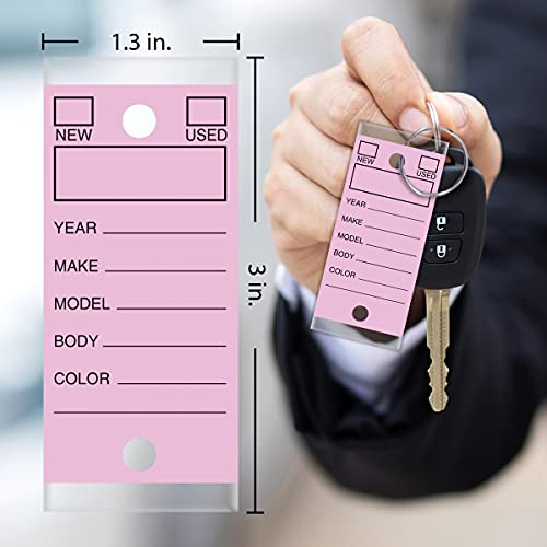 Versa-Tags 250 Per Box, Self-Protecting Paper Key Tags with Chrome-Plated Split Rings Perfect for Car Truck Or RV Dealers Lilac - Image 4