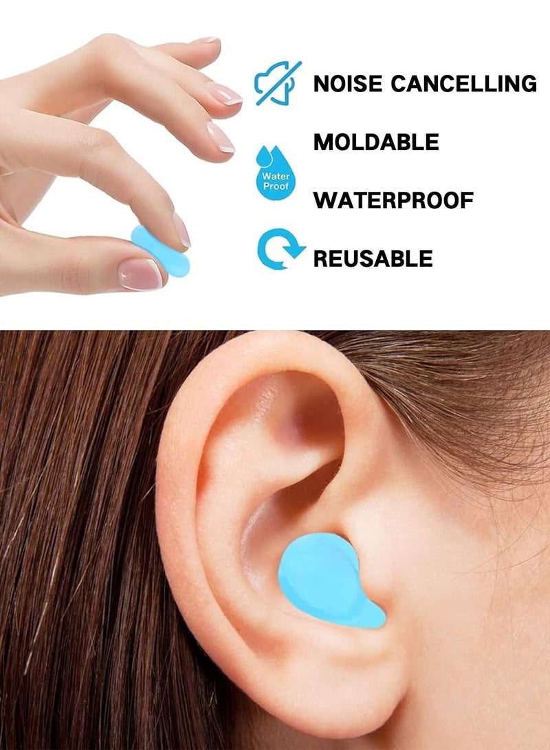 GOOGO Ear Plugs for Sleeping - Reusable Moldable Silicone Earplugs Noise Cancelling Reduction for Concerts, Swimming, Shooting, Snoring, Airplane, Musicians, Motorcycle, 12 Pack - Image 2