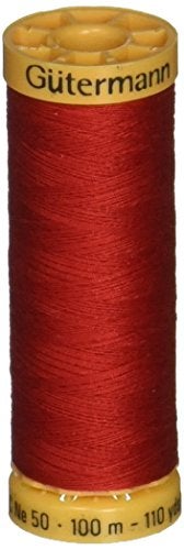 Gutermann Natural Cotton Thread 110 Yards-Bright Red - Image 4