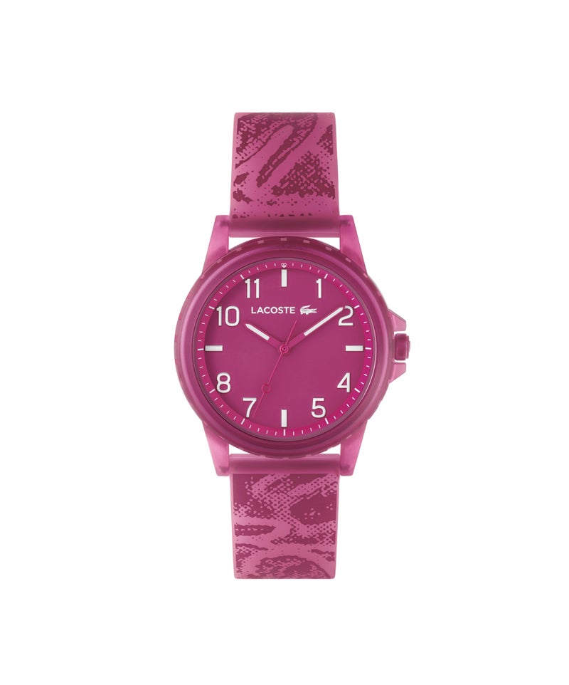 LACOSTE Round Analog Unisex'S Pink Tr90 Case  Watch - Image 3