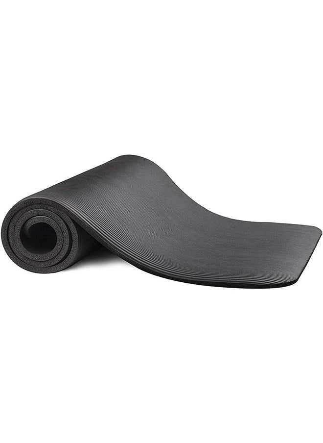 TodyJeyHo Non-Slip yoga mat 10mm thick NBR Gym home mat exercise mat sport mat-183 * 60cm-Black  - Image 3