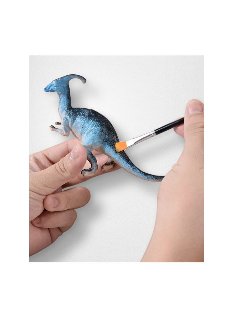 Halamodo 45 قطعة ديناصور مجموعة مع صندوق التخزين واكسسوارات الغابة وبيض الدينو ، أرقام الحيوانات الواقعية ، هدية لعبة تعليمية للفتيان والبنات عيد ميلاد الأطفال ، 29 * 18 * 18 سم - Image 5