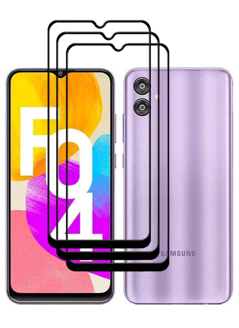 ACLIX 3 Pieces Antistatic ESD Dustproof Premium Quality High Definition Tempered Glass Screen Protector Designed For Samsung Galaxy F04 - Image 1