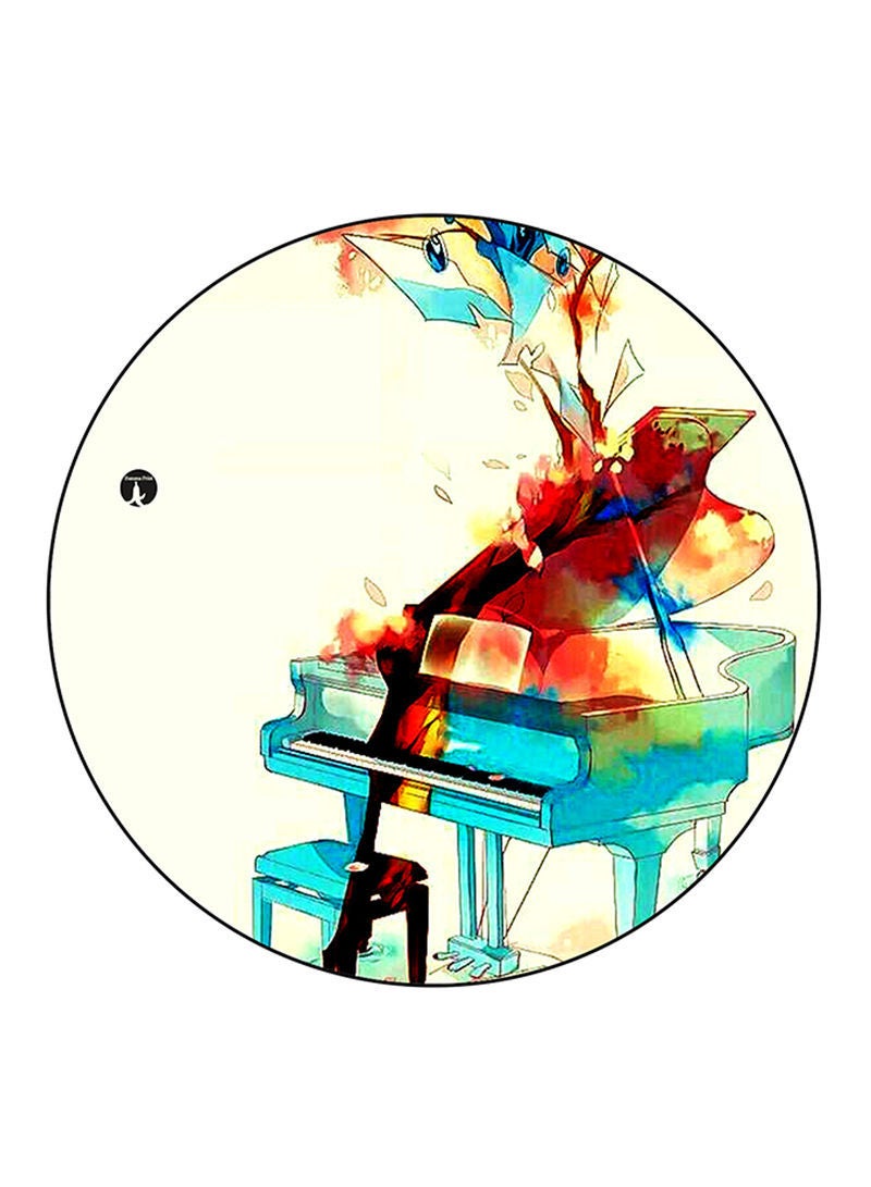 Piano Printed Mouse Pad  Multicolour