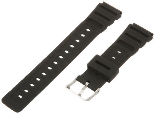 Timex Men's Q7B725 Resin Performance Sport 20mm Black Replacement Watch Band - Image 2