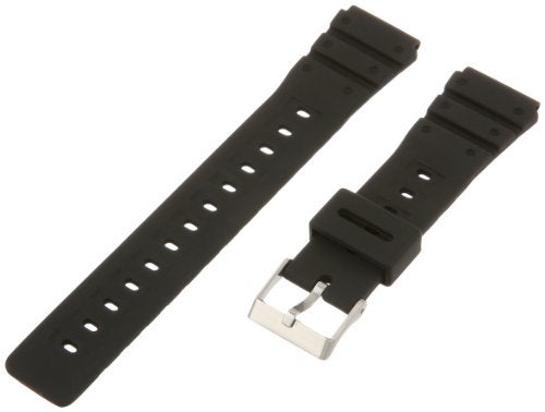 Timex Men's Q7B725 Resin Performance Sport 20mm Black Replacement Watch Band - Image 1