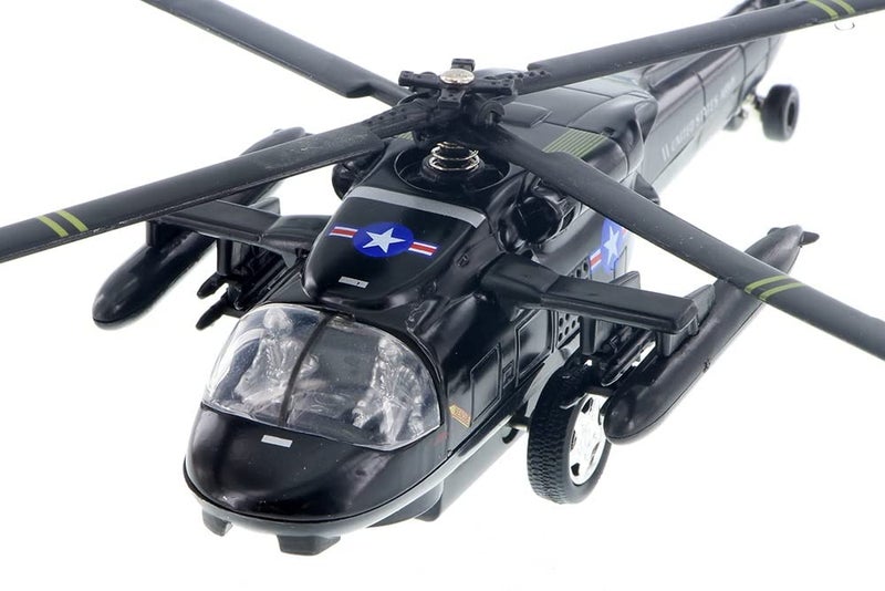 Playmaker Toys U.S. Army Sikorsky UH-60 Black Hawk Helicopter 10" Die Cast Metal Model Toy (1 at Random, Color May Very) - Image 5