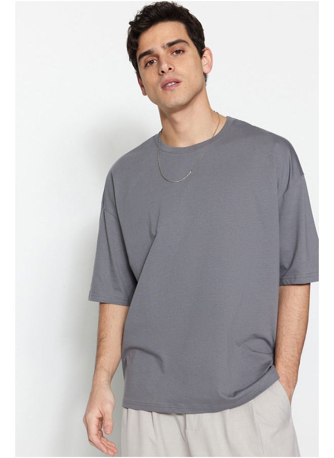 trendyol - Man T-Shirt Anthracite - Image 1