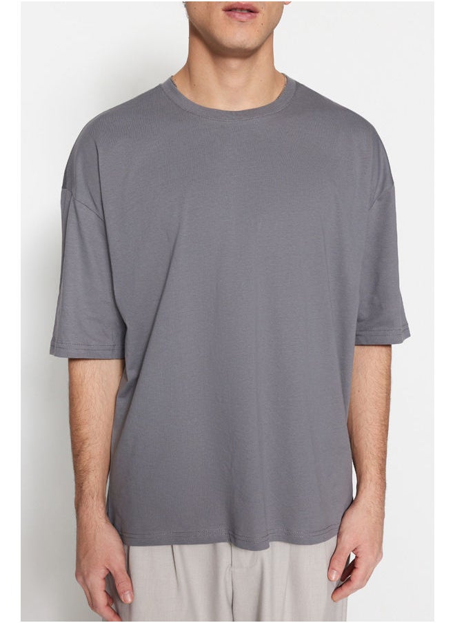 trendyol - Man T-Shirt Anthracite - Image 1