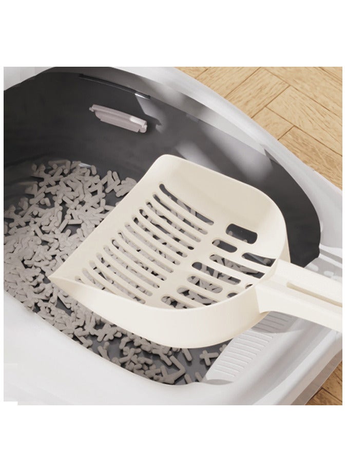 عام مجرفة فضلات القطط المحمولة المعلقة العميقة المعلقة لمجرفة فضلات القطط باللون البيج - Image 3