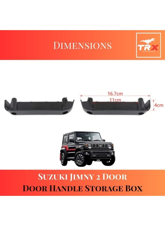 TRX AUTO Door Handle Storage Extender Tray for Suzuki Jimny 2019 to 2024 | Car Door Armrest Storage Box Handle Pocket |Suzuki Jimny accessories 2024 - Image 2