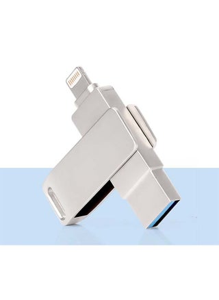 Photo Stick for iPhone,USB Flash Drive for iPhone, USB Photo Storage 128GB USB 3.0 Memory Stick for iPhone Thumb Drive External Storage Compatible for iPhone/PC/iPad/More Device Silver - pzsku/ZF74736A80CD6184D4ED4Z/45/_/1716792428/7fa7f773-f96e-4b7c-92b3-8c51afe48915