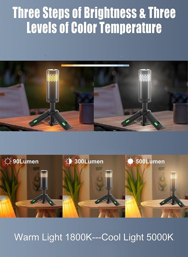 10000 mAh Rechargeable Telescopic Led Camping Lights Multifunction Camping Lanterns Portable Magnetic Flashlight - Image 5