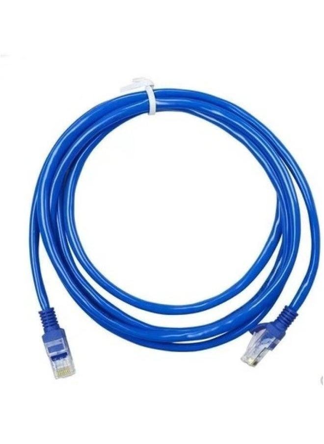 Generic Super Class 5 Finished Network Cable Computer Jumper Unshielded CAT5E Broadband Line Router Line-Color:Blue-Line Length:10m (actual Meter 8 M)  - Image 1