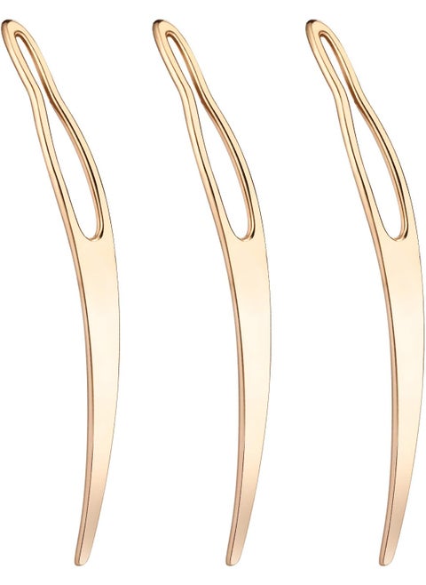 WILLBOND 3 Pcs Interlocking Tool for Locs Sisterlock Retighten Dreadlocks micro locs tool for Sisterlocks Dreadlock Interlocks Tightening Maintaining(Gold)