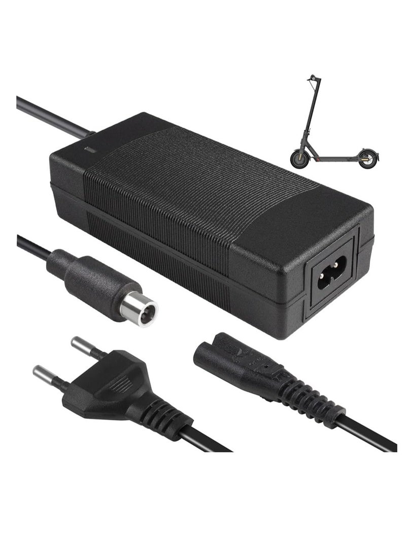 42V Lithium Battery Charger for Electric Scooter, 42V 2A Output, 100-240V AC Input, Lithium Polymer Charger for Xiaomi M365/Pro 2, Universal Battery Charger for Ninebot/Pure Air Pro, Two Wheel Scooter, Charger  - Image 1