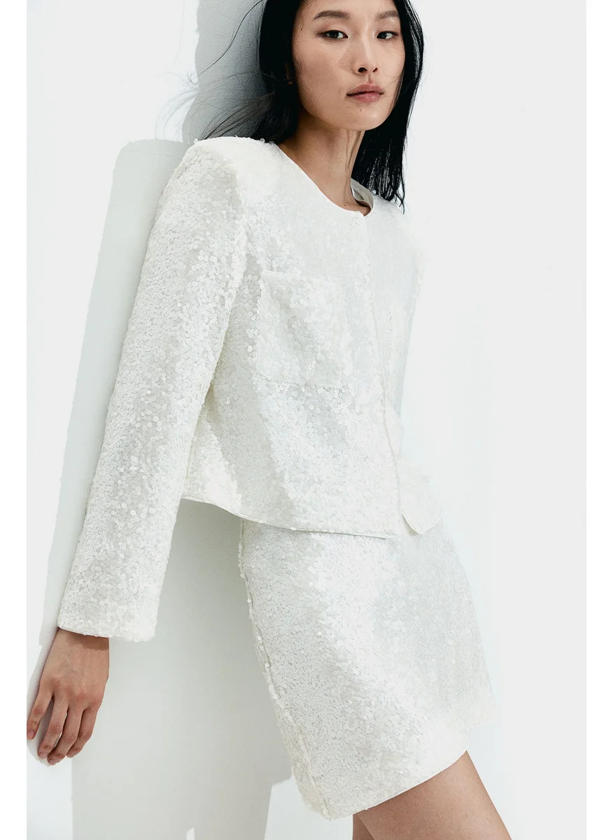 اتش اند ام Sequined Blouse