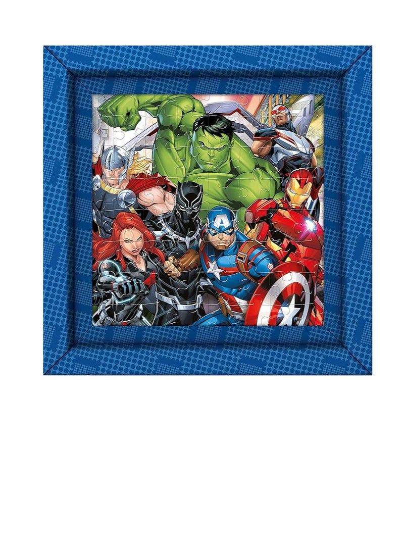 Clementoni - 38801 - Frame Me Up Puzzle For Children - Marvel Avengers - 60 Pieces - Made In Italy - Ages 6 Years Plus - Image 1