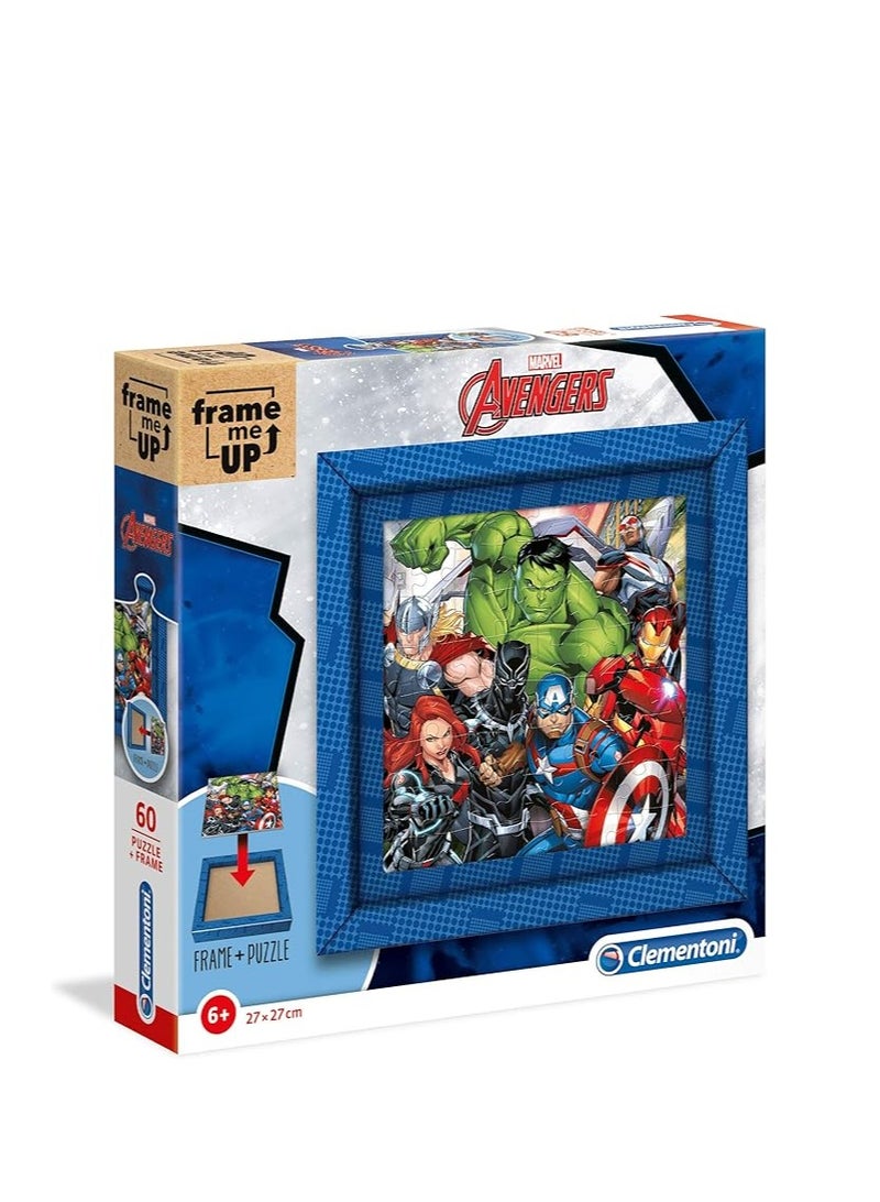 Clementoni - 38801 - Frame Me Up Puzzle For Children - Marvel Avengers - 60 Pieces - Made In Italy - Ages 6 Years Plus - Image 2
