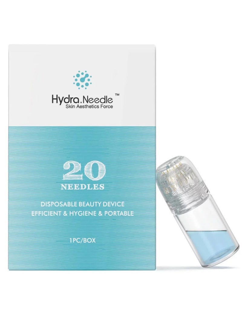 Hydra. needle Derma Stamp Hydra Needle 20 Microneedling 0.5 mm, Microneedling Hydra Needle Derma Face Roller Anti Ageing Beauty Essence Bottle Cosmetic Microneedling Tool - Image 1