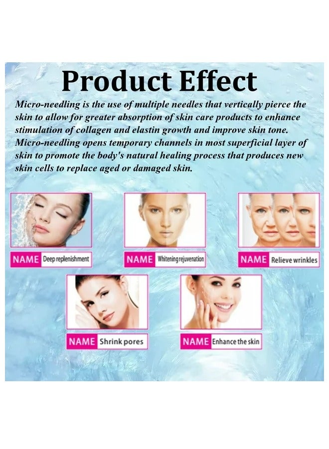 Hydra. needle Derma Stamp Hydra Needle 20 Microneedling 0.5 mm, Microneedling Hydra Needle Derma Face Roller Anti Ageing Beauty Essence Bottle Cosmetic Microneedling Tool - Image 5